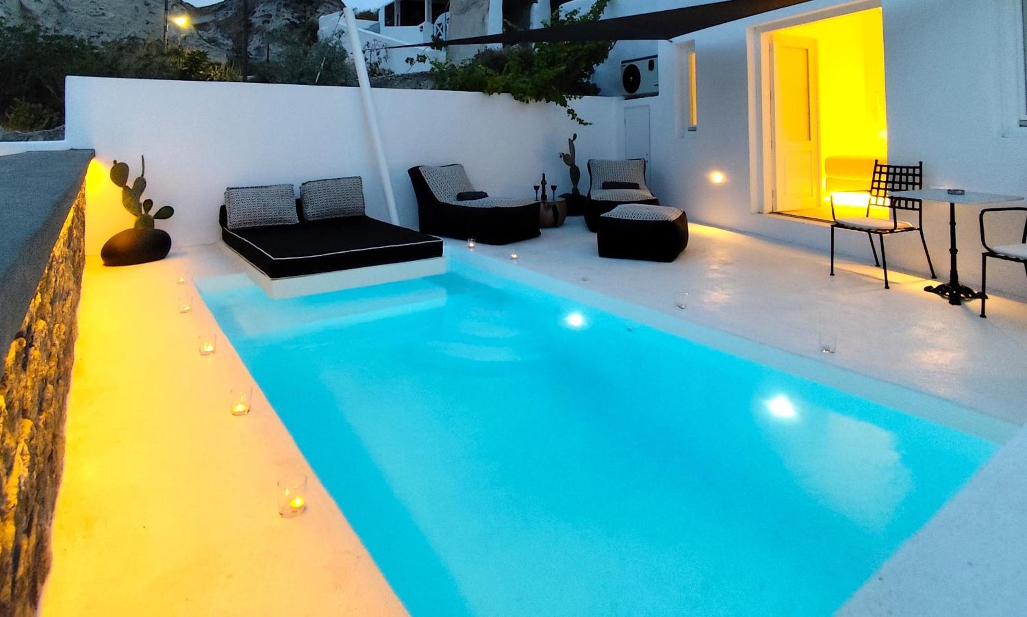 The Magic Luxury Cave Suites Vóthon Exterior foto