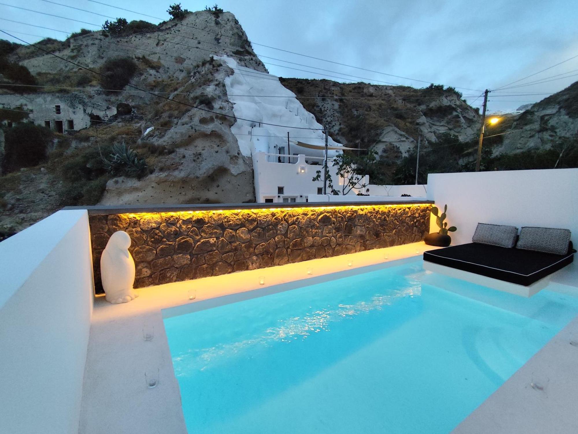 The Magic Luxury Cave Suites Vóthon Exterior foto