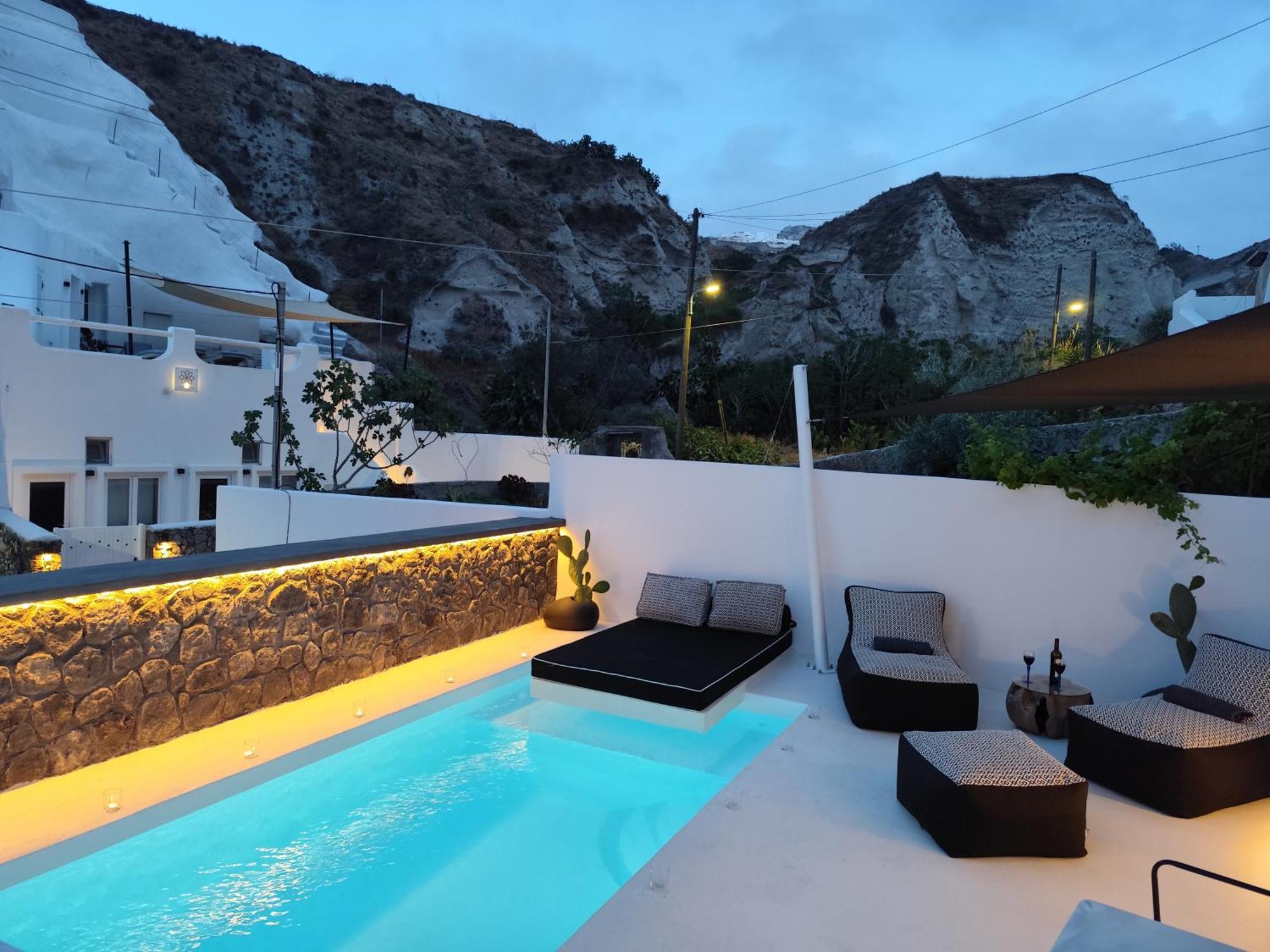 The Magic Luxury Cave Suites Vóthon Exterior foto